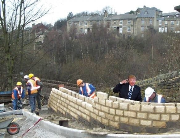 Donald Trump Has Wall Built Around Him