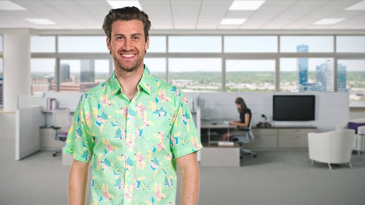 New Guy At Work Already Wearing Hawaiian Shirt After Third Day