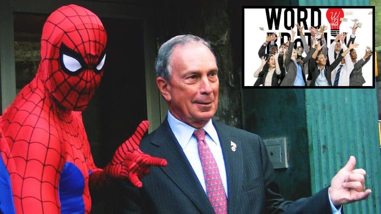 Word Brothel Endorses Michael Bloomberg! Unrelated, Bloomberg Pumps Word Brothel With Huge Cash Injection