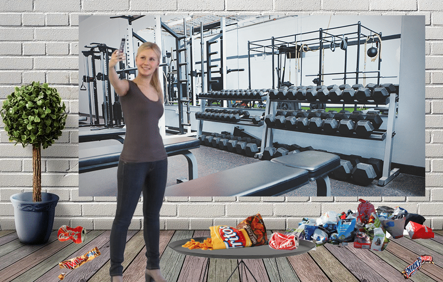 This Gym Backdrop Allows You To Post Sexy Selfies From Home Whether You Actually Exercised Or Not