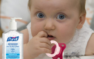 World-Weary Toddler Carefully Sanitizes Binky Before Smearing All Over Mouth And Body