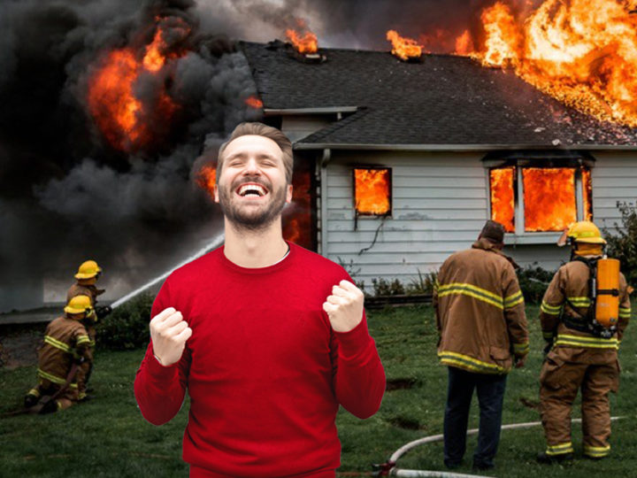 Tragic House Fire Saves Man From Zoom NYE Countdown
