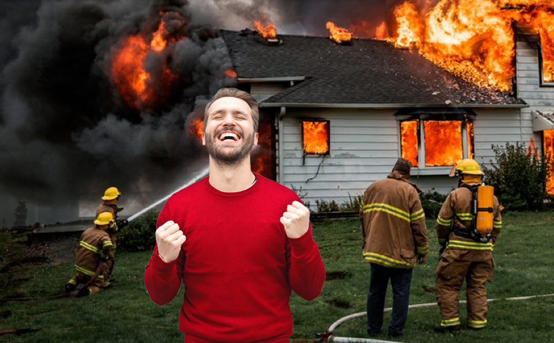 Tragic House Fire Saves Man From Zoom NYE Countdown