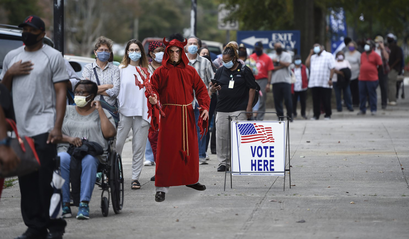 The Devil Who Went Down To Georgia Announces He’s Voting Blue