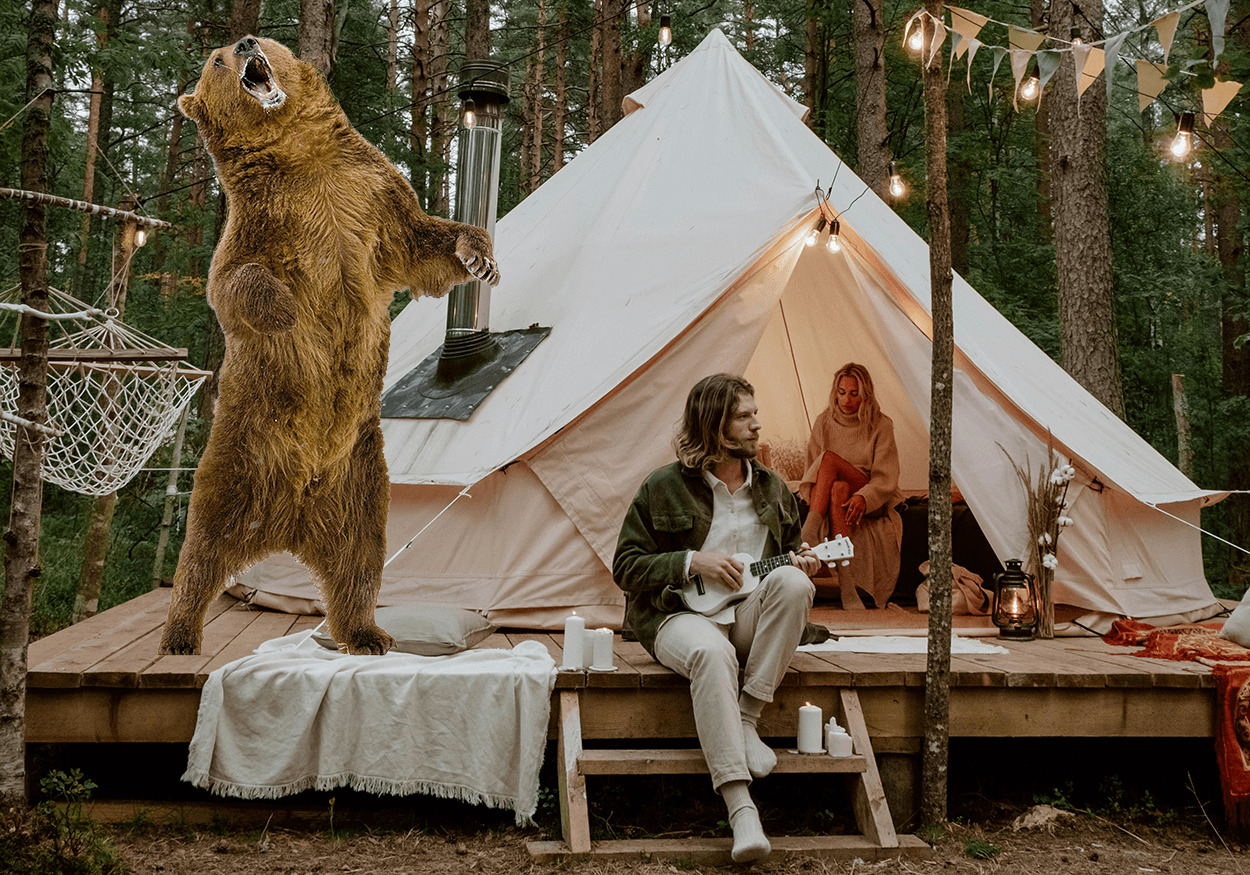 Glampers Comfortably Mauled By Bear