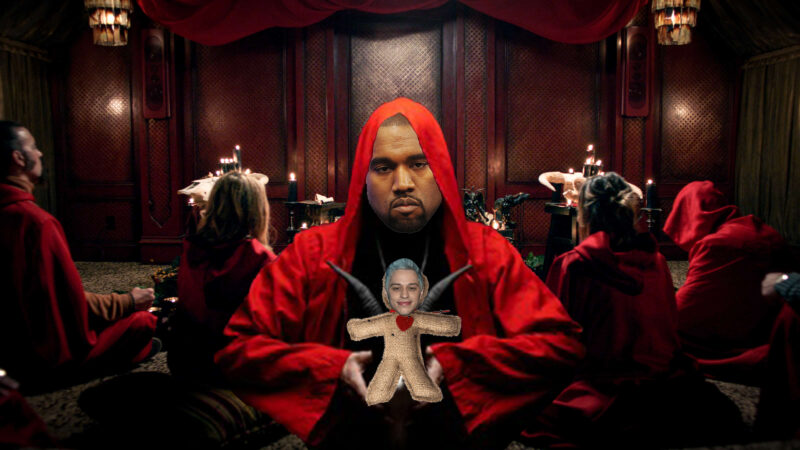 Kanye Converts Sunday Service Choir Into Satanic Hexing Ritual Aimed At Pete Davidson