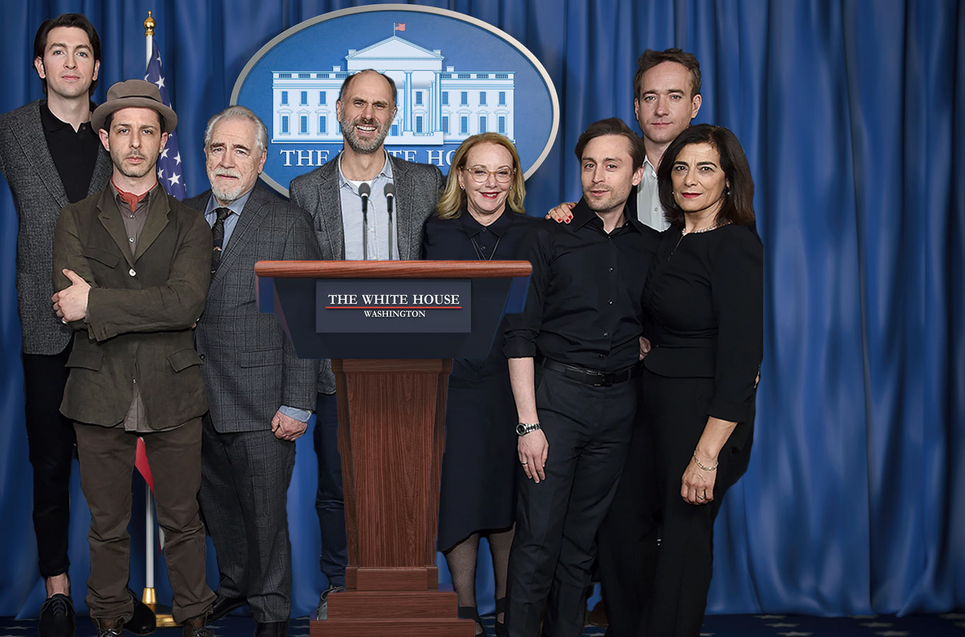 ‘Succession’ Cast Visits White House To Discuss Importance Of Bailing Out Banks